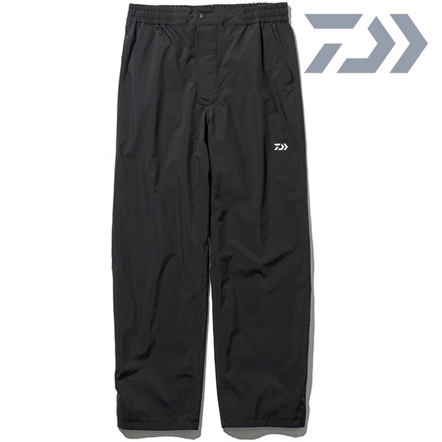 다이와 DAIWA 맨즈 레인 맥스 2 L 쉘 팬츠 [DR-3625PEX SS26] RAINMAX 2 L SHELL PANTS 하의 레인 팬츠 투습 방수 내구 피싱 웨어 블랙 BLACK 정규 취급점