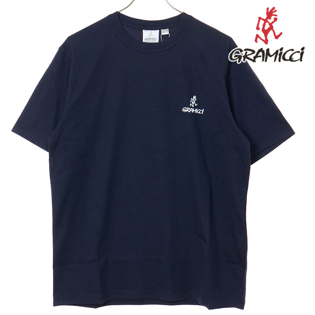 Rakuten - 【最大100%ポイントバック】グラミチ GRAMICCI メンズ ワンポイント ロゴ Tシャツ [G4SU-T096 SS26] ONE POINT LOGO TEE トップス 定番 半袖 カットソー ネイビー NAVY 【メール便可】 正規取扱店
