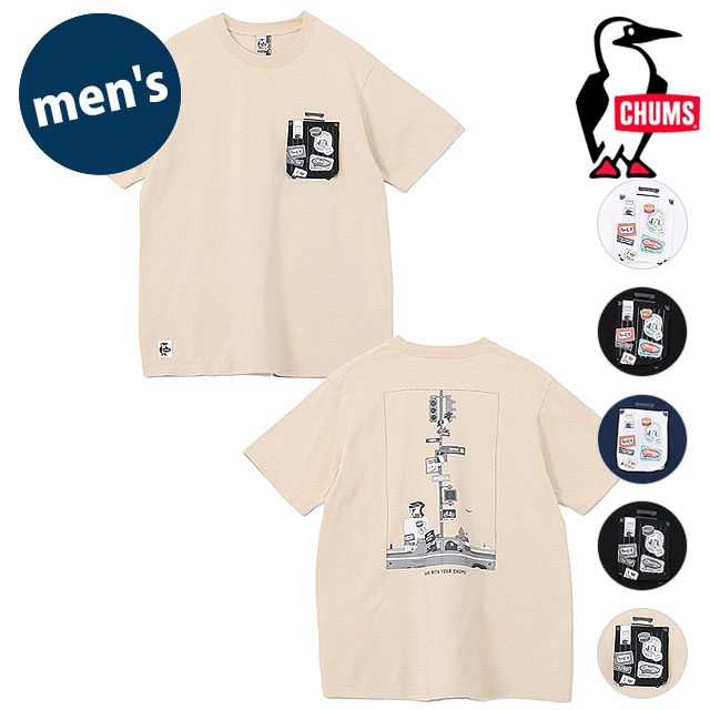 樂天商城 - 【最大100%ポイントバック】チャムス CHUMS メンズ ブービーロストシティトリップポケットTシャツ [CH01-2739 SS26] M Booby Lost City Trip Pocket T-Shirt トップス 半袖 USAコットン 【メール便可】 正規取扱店