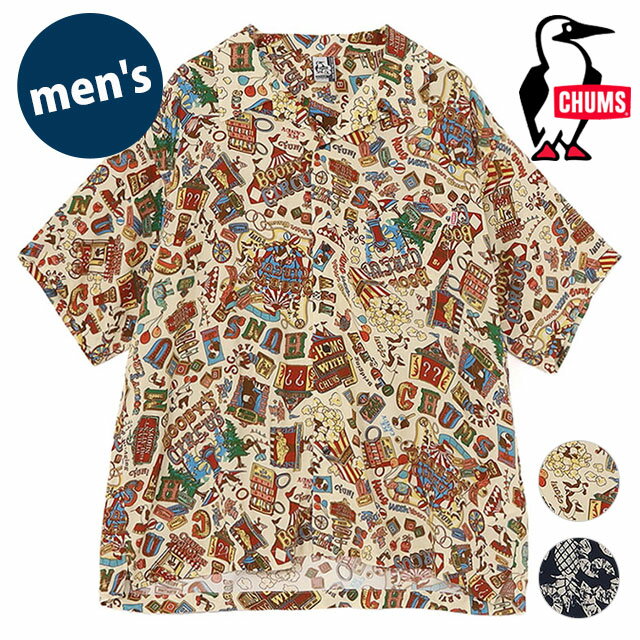 チャムス CHUMS メンズ チャムロハシャツ  M Chumloha Shirt トップス 半袖 アロハシャツ オーバーサイズ 正規取扱店