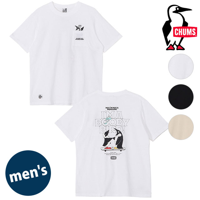 乐天商城 - チャムス CHUMS メンズ アイムアブービーバードポケットTシャツ [CH01-2750 SS26] M I'm a Booby Bird Pocket T-Shirt トップス 半袖 【メール便可】 正規取扱店【cp】