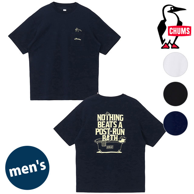 乐天商城 - 【最大100%ポイントバック】チャムス CHUMS メンズ CDポストランバスポケットTシャツ [CH01-2758 SS26] M CD Post-Run Bath Pocket T-Shirt トップス 半袖 オーバーサイズ 速乾 【メール便可】 正規取扱店【cp】