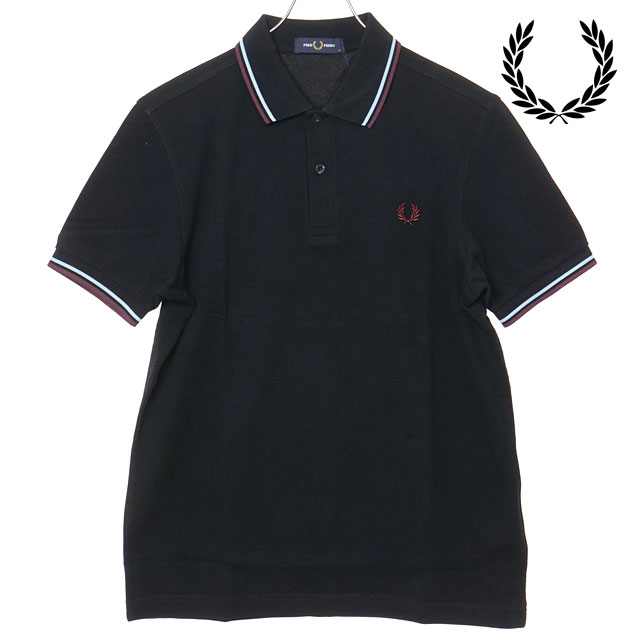 樂天商城 - 【最大100%ポイントバック】フレッドペリー FRED PERRY ポロシャツ メンズ ツインティップド フレッドペリーシャツ [M3600-10B SS26] TWIN TIPPED FRED PERRY SHIRT トップス 半袖 コットンピケ ブラック BLACK/BLBYB/OXBLOOD 正規取扱店