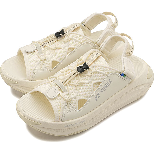 乐天商城 - 【4/25限定 最大P28倍】【先着で限定プレゼント】ヨネックス YONEX サンダル レディース ワイワイ ラフトロッカー [SHWRA1-206 SS26] YY-RAFTROCKER 靴 2WAY スライドサンダル オフコートサンダル ホワイト系 ナチュラル 正規取扱店