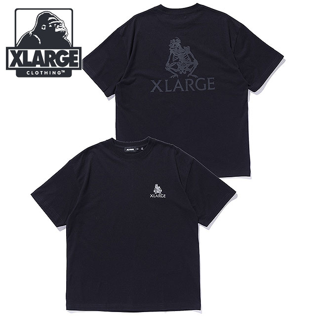 乐天商城 - 【最大100%ポイントバック】エクストララージ XLARGE メンズ フォッシル ショートスリーブTシャツ [101261011019 SS26] FOSSIL S/S TEE トップス 半袖 黒 BLACK 【メール便可】 正規取扱店