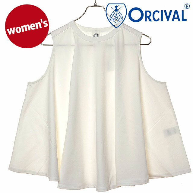 樂天商城 - 【最大100%ポイントバック】オーシバル ORCIVAL レディース スリーブレス ブラウス [OR-C0533-OEJ SS26] SLEEVELESS BLOUSE トップス ノースリーブカットソー 日本製 白 WHITE 正規取扱店