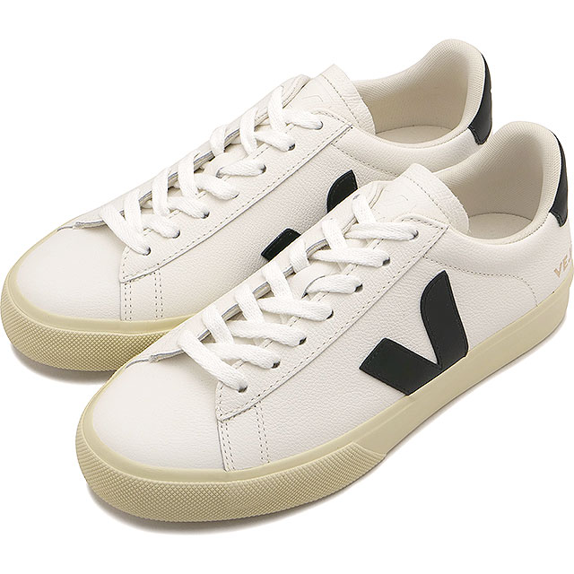 乐天商城 - ヴェジャ VEJA スニーカー レディース カンポ [CP0501537 SS26] CAMPO 靴 レザーシューズ 白 WHITE/BLACK 正規取扱店