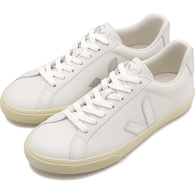 【最大100%ポイントバック】ヴェジャ VEJA スニーカー レディース エスプラー ロゴ [EO0203883 SS26] ESPLAR LOGO 靴 レザーシューズ 白 WHITE/SILVER 正規取扱店