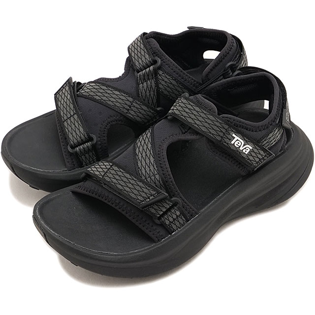 乐天商城 - 【最大100%ポイントバック】テバ Teva サンダル レディース アベントレイル アールツーティー [1172831-BCBK SS26] W AVENTRAIL R2T 靴 デイリーランサンダル 軽量 黒 BLACK/BLACK 正規取扱店