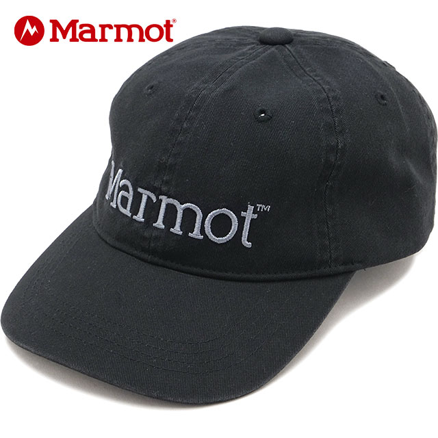 乐天商城 - 【最大100%ポイントバック】マーモット Marmot ビッグロゴキャップ [MTSS26UHG204 SS26] Big Logo Cap メンズ・レディース ユニセックス 帽子 UVカット サイズ調整可能 黒 BLACK 正規取扱店