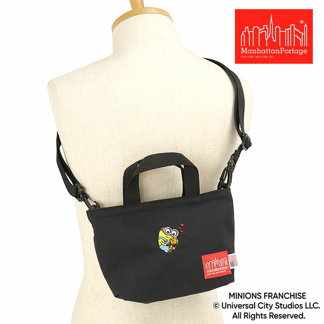 【4/5限定 最大P37倍】コラボ マンハッタンポーテージ Manhattan Portage マイクロポーテージトートバッグ ミニオンズ [MP1381MNOS SS26] MICRO PORTAGE TOTE/MINIONS メンズ・レディース ユニセックス 鞄 ショルダーバッグ 黒 Black 正規取扱店