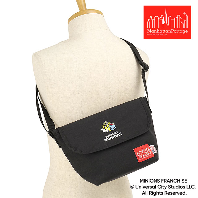 乐天商城 - 【最大100%ポイントバック】コラボ マンハッタンポーテージ Manhattan Portage ナイロンメッセンジャーバッグ ミニオンズ [MP1603BPDMGNTMNOS SS26] NYLON MESSENGER BAG (XXS)/MINIONS メンズ・レディース ユニセックス 鞄 ショルダーバッグ 黒 Black 正規取扱店