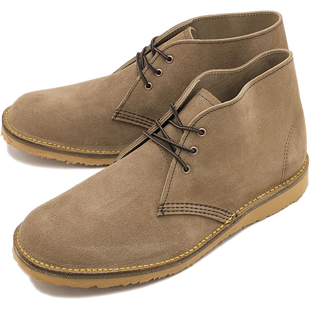 返品交換送料無料 レッドウィング REDWING ブーツ メンズ ウィークエンダー チャッカ [3610 SS26] WEEKENDER CHUKKA 靴 Dワイズ チャッカブーツ ベージュ サンドストーン・モハヴェ 正規取扱店