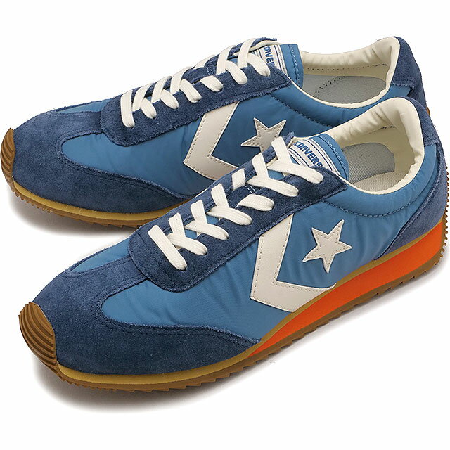コンバース CONVERSE スニーカー エスティーファイヤー AG [33702481 SS26] STFIRE AG メンズ・レディース 靴 ローカット レトロランニングシューズ ブルー/バーントオレンジ 正規取扱店