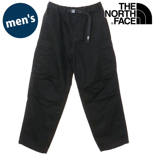 樂天商城 - 【最大100%ポイントバック】ザ・ノース・フェイス THE NORTH FACE メンズ ロックステディカーゴパンツ [NB32633-K SS26] Rock Steady Cargo Pant ボトムス ロングパンツ 撥水 ゆったりめ 黒 ブラック 正規取扱店