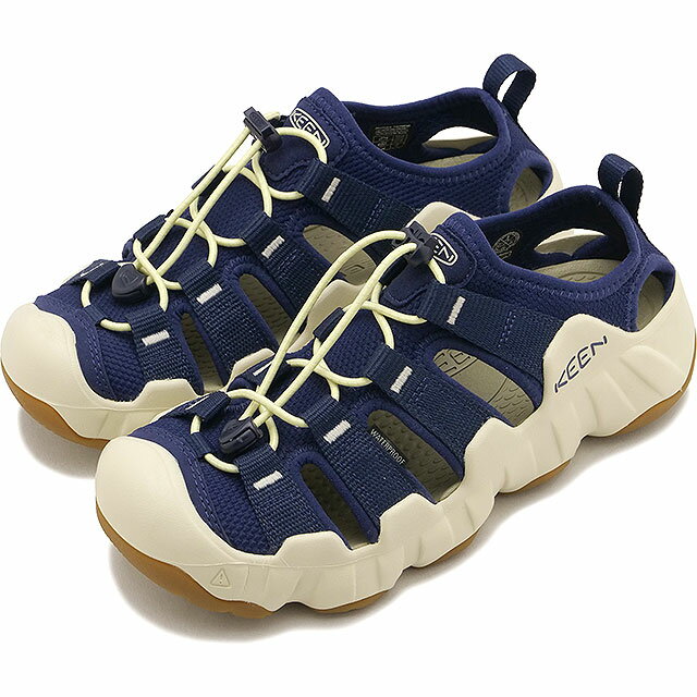 樂天商城 - 【最大100%ポイントバック】キーン KEEN サンダル レディース ハイパーポート エイチツー [1031752 SS26] W HYPERPORT H2 キャンプ アウトドア タウン トラベル シューズ ネイビー NAVAL-ACADEMY/WAX-YELLOW 正規取扱店
