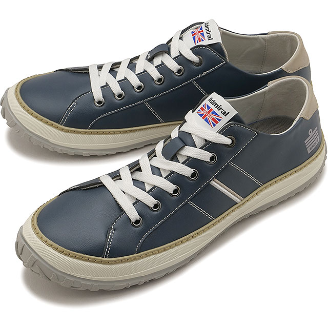 乐天商城 - 【4/30限定 最大P27倍】アドミラル Admiral スニーカー ワトフォードネオ [133836-133 SS26] AD836 WATFORD NEO メンズ・レディース ユニセックス ローカット シューズ タウン カジュアル ブルー Dark-Blue 正規取扱店