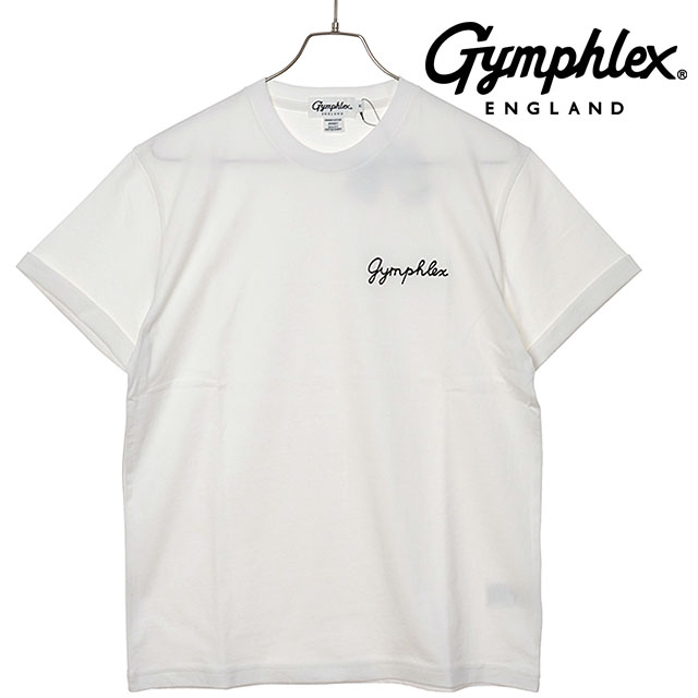 樂天商城 - 【最大100%ポイントバック】ジムフレックス Gymphlex ショートスリーブ Tシャツ [#GY-C0446 COM SS26] S/S T-SHIRT メンズ・レディース ユニセックス トップス カットソー Tシャツ 半袖 シンプル おしゃれ ホワイト WHITE(BLACK) 【メール便可】 正規取扱店