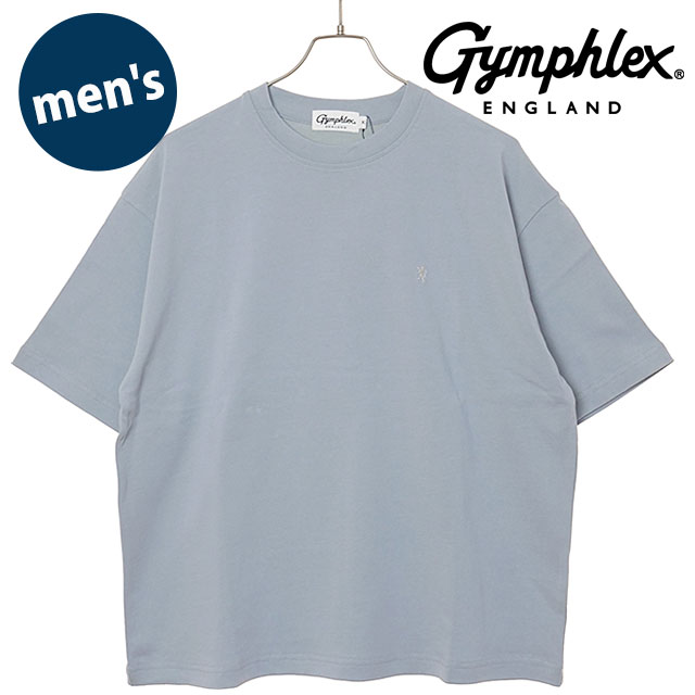 樂天商城 - ジムフレックス Gymphlex メンズ クルーネック プルオーバー ショートスリーブ [#GY-C0541 KTS SS26] CREW NECK PULLOVER S/S トップス カットソー 半袖 おしゃれ スポーツファッション ブルー DK.BLUE(IVORY) 【メール便可】 正規取扱店