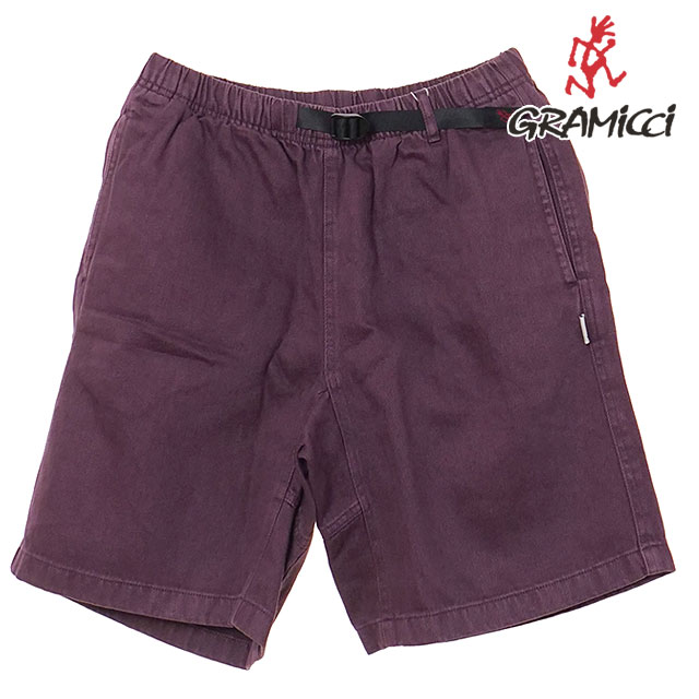 グラミチ GRAMICCI メンズ ヘンプ Gショーツ [G5SM-P067 SS26] HEMP G-SHORT ボトムス ショートパンツ 短パン ヘンプ混 パープル DEEP-GRAPE 正規取扱店