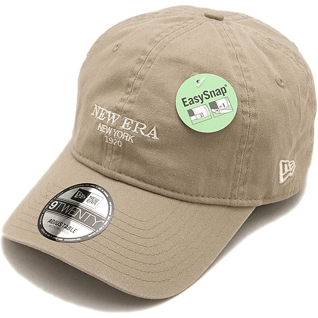 乐天商城 - 【最大100%ポイントバック】ニューエラ キャップ NEW ERA CAP ニューヨーク [14745014 SS26] 9TWENTY EasySnap NENY メンズ・レディース ユニセックス 帽子 イージースナップ サイズ調整可能 ベージュ アッシュブラウン 正規取扱店