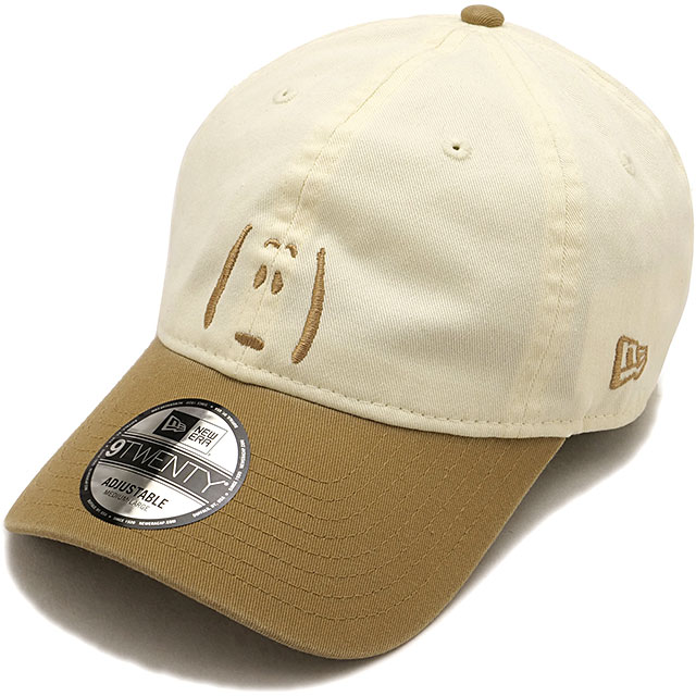 樂天商城 - ニューエラ キャップ NEW ERA CAP ピーナッツ スヌーピー 2トーン [14865366 SS26] 9TWENTY PEANUTS 2TONE メンズ・レディース ユニセックス 帽子 コラボ サイズ調整可能 ホワイト系 クロームホワイト/カーキ 正規取扱店