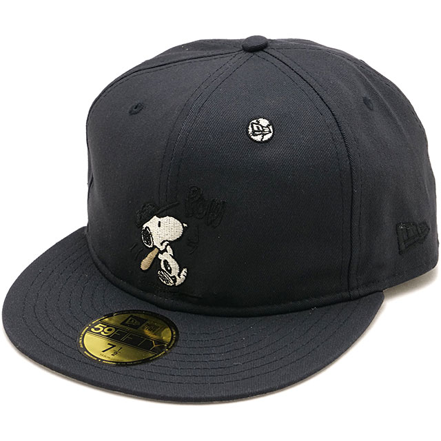 樂天商城 - 【最大100%ポイントバック】ニューエラ キャップ NEW ERA CAP ピーナッツ スヌーピー [14865372 SS26] 59FIFTY SB PEANUTS メンズ・レディース ユニセックス 帽子 コラボ ブラック フェイデッドブラック 正規取扱店