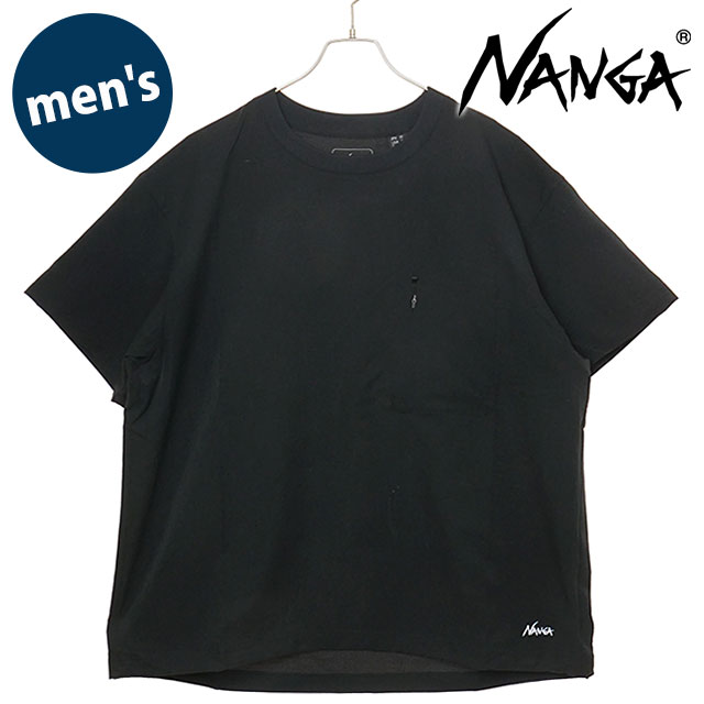 樂天商城 - 【最大100%ポイントバック】ナンガ NANGA メンズ ドットエア コンフィーTシャツ [N2500-1J300A SS26] DotAir COMFY TEE トップス 半袖 ポケットTシャツ アウトドア 黒 P.BLK 【メール便可】 正規取扱店