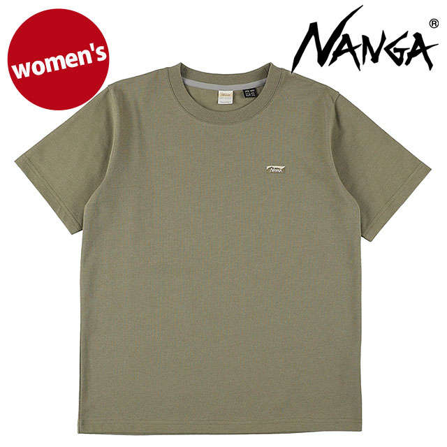 Rakuten - 【最大100%ポイントバック】ナンガ NANGA レディース エコハイブリッド ボックスロゴ エンブロイダリーTシャツ ウィメンズ [N2611-1M062B SS26] ECO HYBRID BOX LOGO EMBROIDERY TEE W トップス 半袖 アウトドア カーキグリーン KHA 【メール便可】 正規取扱店