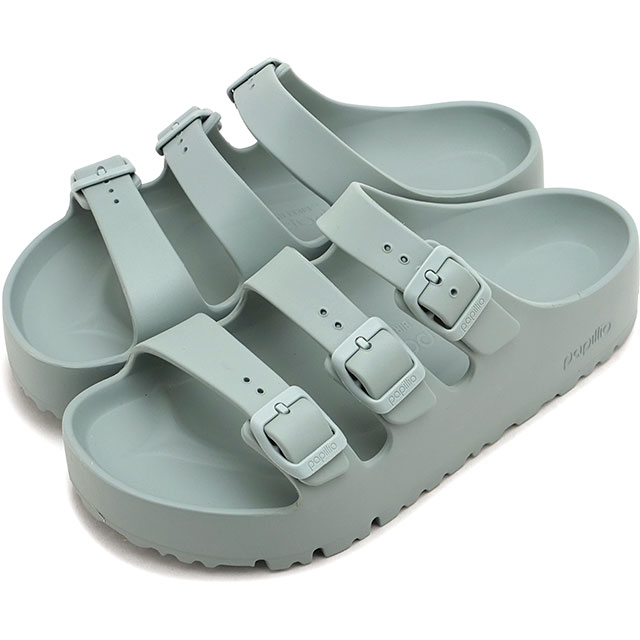 乐天商城 - 【最大100%ポイントバック】ビルケンシュトック BIRKENSTOCK サンダル レディース フロリダ III EVA フレックス プラットフォーム [1031213 SS26] FLORIDA III EVA FLEX PLATFORM 靴 厚底 コンフォートサンダル ブルー PURE-SAGE | EVA 正規取扱店