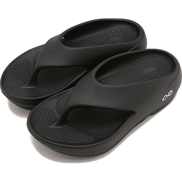 乐天商城 - 【6か月保証】ウーフォス OOFOS リカバリーサンダル ウーオリジナルプラス [2001100050261 SS26] OOriginal+ メンズ・レディース ユニセックス 靴 厚底 疲労回復サンダル トングサンダル 黒 Black 正規取扱店