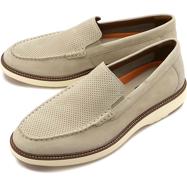 乐天商城 - 【最大100%ポイントバック】ロックポート ROCKPORT レザーシューズ メンズ クレイヴン [RMF-B26S13W SS26] CRAVEN 革靴 スリッポン 軽量 ワイドワイズ ベージュ DARK-STONE 正規取扱店
