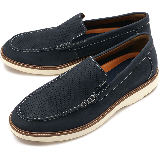 ロックポート ROCKPORT レザーシューズ メンズ クレイヴン [RMF-B26S14W SS26] CRAVEN 革靴 スリッポン 軽量 ワイドワイズ ネイビー NEW-DRESS-BLUES 正規取扱店