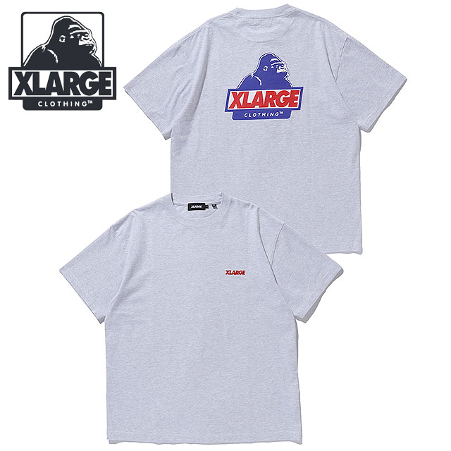 乐天商城 - 【最大100%ポイントバック】エクストララージ XLARGE メンズ スランテッドOG ショートスリーブTシャツ [101262011039 SU26] SLANTED OG S/S TEE トップス 半袖 クルーネック グレー ASH 【メール便可】 正規取扱店