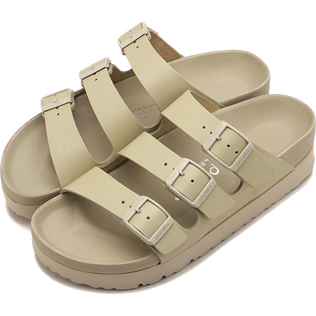 樂天商城 - ビルケンシュトック BIRKENSTOCK サンダル レディース フロリダ III EVA フレックス プラットフォーム エクスクイジット [1031441 SS26] FLORIDA III EVA FLEX PLATFORM EXQUISITE 靴 ポルトガル製 厚底 コンフォートサンダル ホワイト OYSTER | NATURAL-LEATHER 正規取扱店