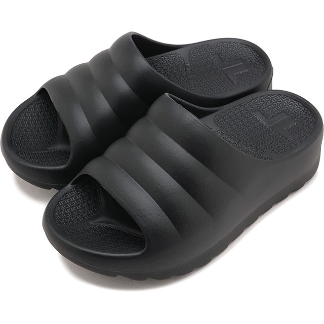 Rakuten - 【最大100%ポイントバック】テリック TELIC リカバリーサンダル レディース ダブルクラウド [SS26] W-CLOUD ウィメンズ 靴 厚底 極厚ソール スライドサンダル 疲労回復 黒 ブラック 正規取扱店