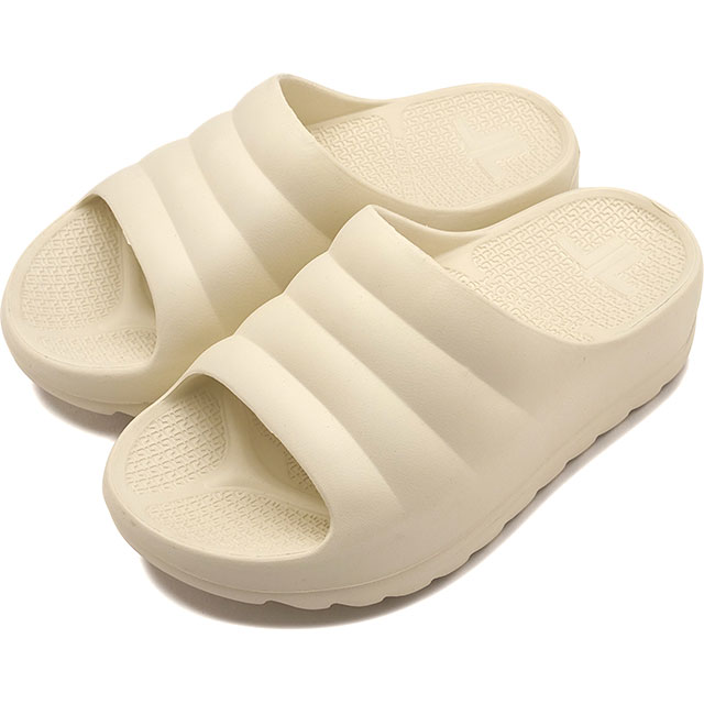 テリック TELIC リカバリーサンダル レディース ダブルクラウド  W-CLOUD ウィメンズ 靴 厚底 極厚ソール スライドサンダル 疲労回復 白 アイボリー 正規取扱店