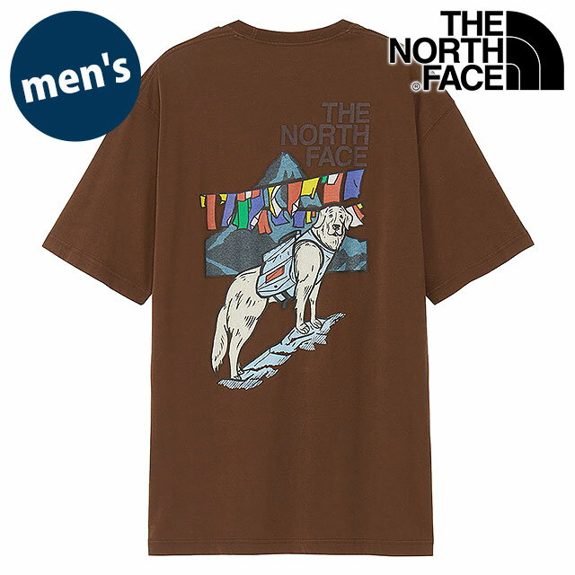 樂天商城 - ザ・ノース・フェイス THE NORTH FACE Tシャツ メンズ ショートスリーブドッグスレッドグラフィックティー [NT32641-ES SS26] S/S Dogsled Graphic Tee ユニセックス トップス 半袖 吸水速乾 バックプリント ブラウン エンバーソイル 【メール便可】 正規取扱店