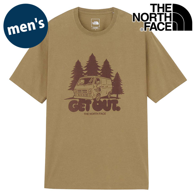 乐天商城 - 【最大100%ポイントバック】ザ・ノース・フェイス THE NORTH FACE Tシャツ メンズ ショートスリーブゲットアウトティー [NT32642-CK SS26] S/S Get Out Tee ユニセックス トップス 半袖 吸水速乾 ヴィンテージ加工 ベージュ クラシックカーキ 【メール便可】 正規取扱店