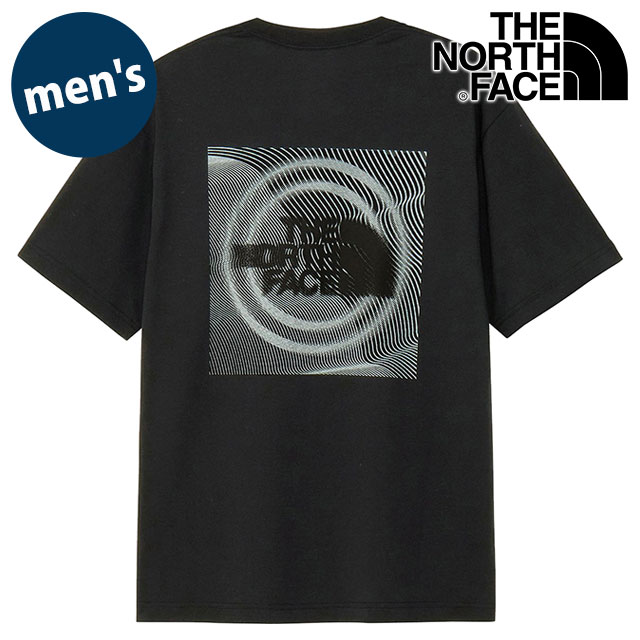 樂天商城 - 【最大100%ポイントバック】ザ・ノース・フェイス THE NORTH FACE Tシャツ メンズ ショートスリーブワープノイズティー [NT32648-K SS26] S/S Warp Noise Tee ユニセックス トップス 半袖 吸水速乾 バックプリント 黒 ブラック 【メール便可】 正規取扱店