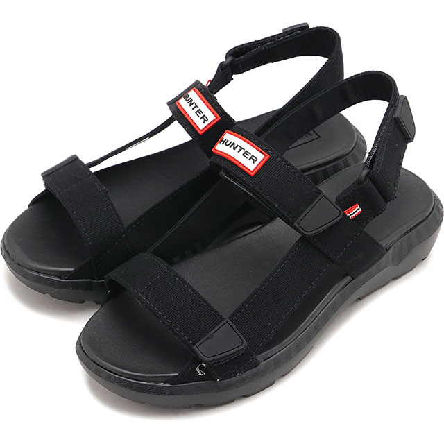 【最大100%ポイントバック】ハンター HUNTER イージー ウェビング ストラップサンダル [UFF7136CAA SS26] UNISEX EASY WEBBING STRAP SANDAL メンズ・レディース スポーツサンダル アウトドア 軽量 ブラック BLACK 正規取扱店