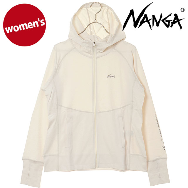Rakuten - 【最大100%ポイントバック】ナンガ NANGA レディース エアーフレックス ラッシュガード ジップパーカー ウィメンズ [N2501-1P520B SS26] AirFlex RASH GUARD ZIP PK W トップス 長袖 羽織 アウトドア 白 WHT 【メール便可】 正規取扱店