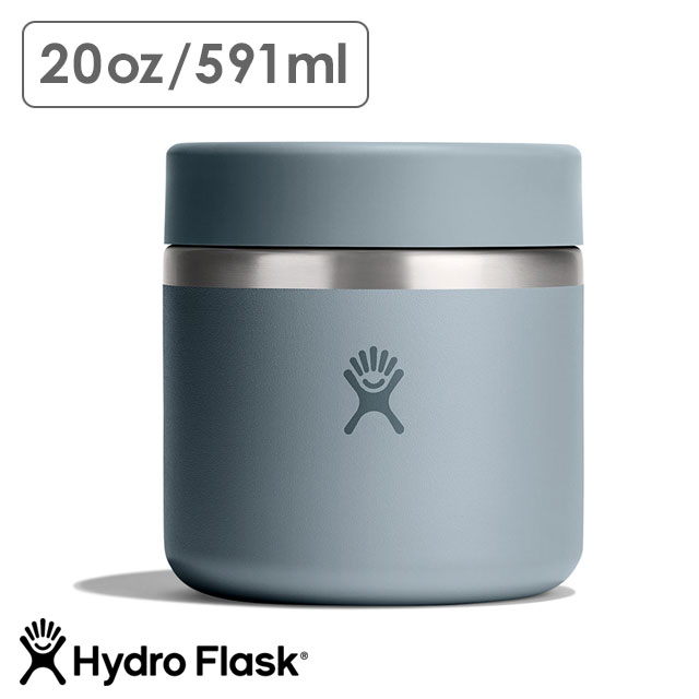 Rakuten - 【最大100%ポイントバック】ハイドロフラスク Hydro Flask フード ジャー 591ml [8900580177261 SS26] FOOD 20oz FOOD JAR メンズ・レディース ユニセックス ステンレスボトル 保温 保冷 グレー ShaleGray 正規取扱店