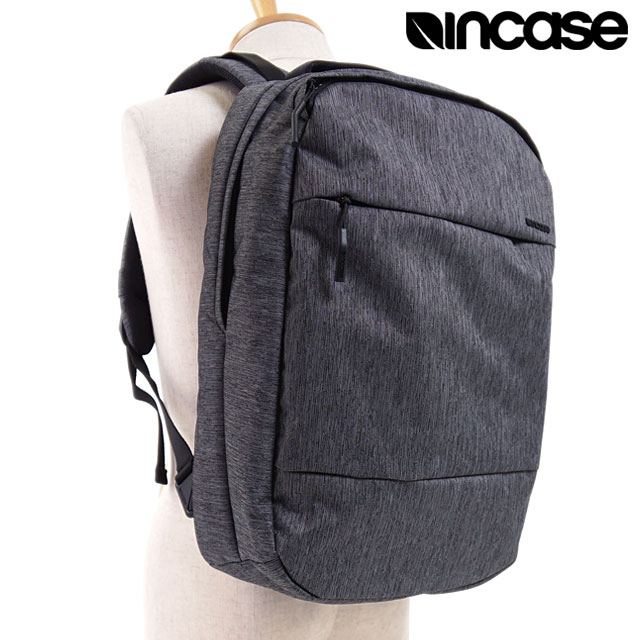 インケース Incase リュックサック シティコンパクトバックパック  19L City Compact Backpack メンズ・レディース ユニセックス 鞄 デイパック ビジネスバッグ 通勤 MacBook16インチ対応 グレー Heather-Black 正規取扱店