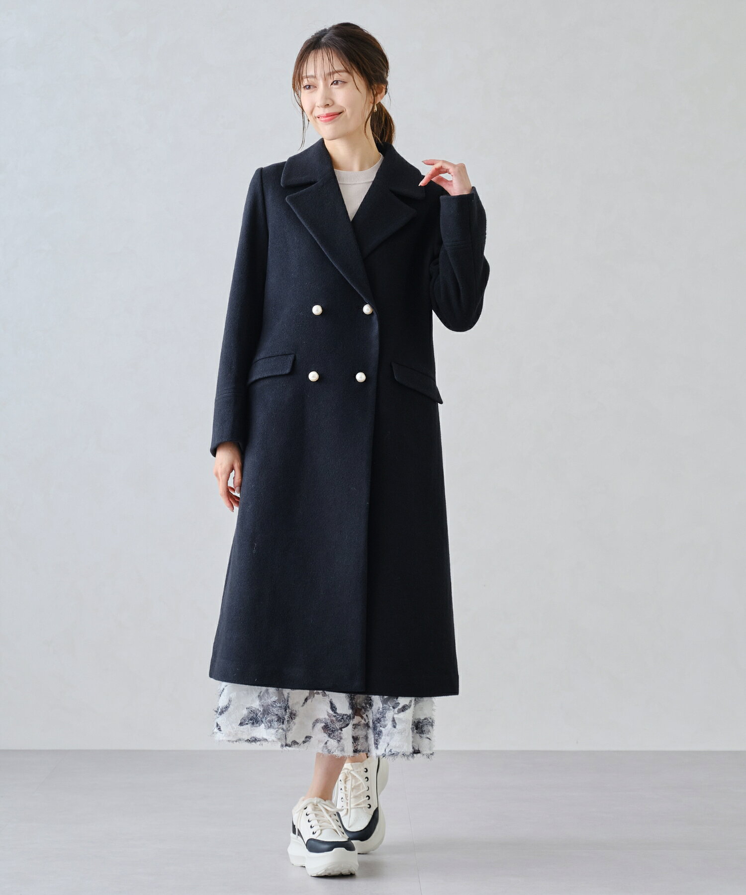 【60%OFF】【SALEアウトレット】パールボタンチェスターコート/MM448604 MISCH MASCH ミッシュマッシュ 公式