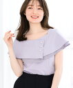【50%OFF】【定価7,920円→3,960円】【2025春夏アイテム】アシメケープパール釦カットトップス/MM528202 MISCH MASCH ミッシュマッシュ 公式