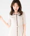 【特価品14,300円→9,900円】【2025春夏アイテム】【ポイント10倍】クルーネック配色ニットワンピース/MM527409 MISCH MASCH ミッ...