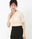 【50%OFF】【定価6,930円→3,465円】【WEB限定/2025春夏アイテム】衿付きフロント釦リブニット/MM558303 MISCH MASCH ミッ...