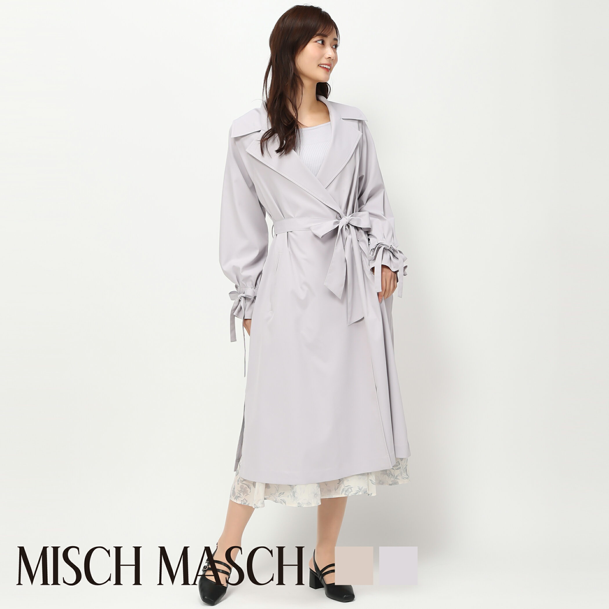 【MISCH MASCH】【ミッシュマッシュ】【公式】【フェミニン】スプリングライトコート/mm418601
