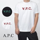 アーペーセー Tシャツ メンズ ロゴ 半袖 カジュアル ブランド コットン ホワイト ブラック a.p.c COBQX H26943
